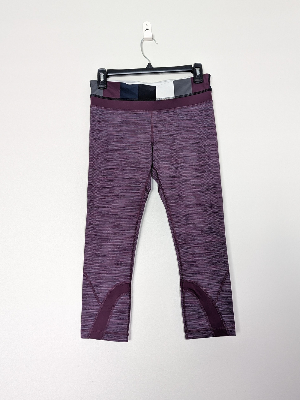Lululemon Inspire Crop II Leggings, Heathered Purple, Size Small
